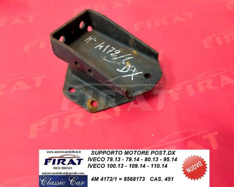 SUPPORTO MOTORE IVECO GAMMAZETA POST.DX (4172/1)